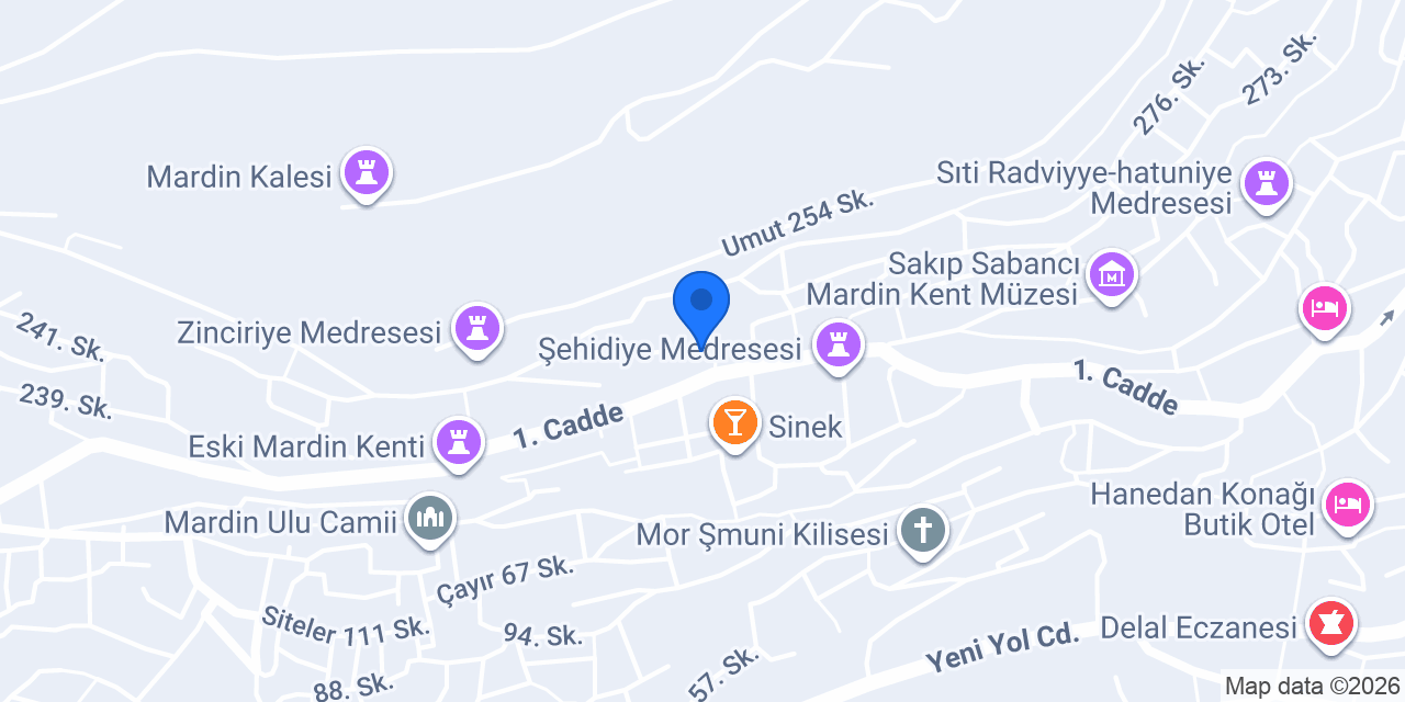 Mardin Dada Bistro konumu