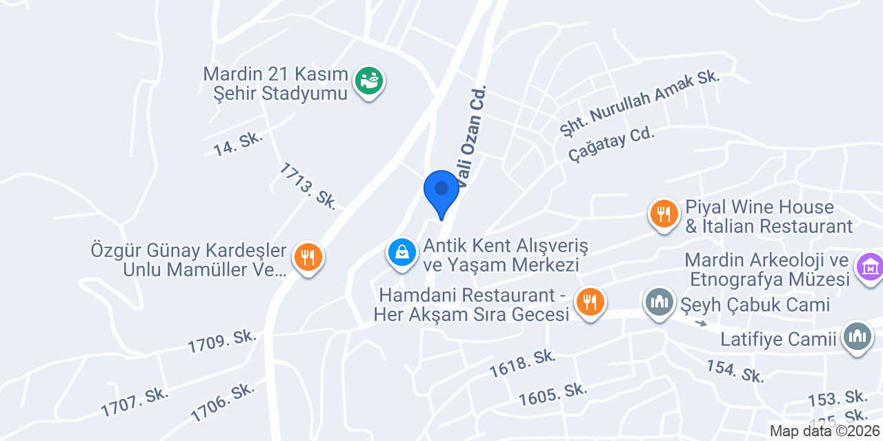 Firuze Kahve Mardin konumu