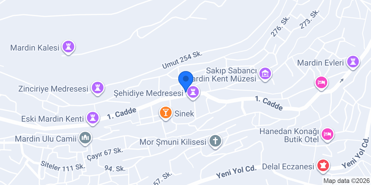Şatana Konağı (Maü Uygulama Oteli) konumu