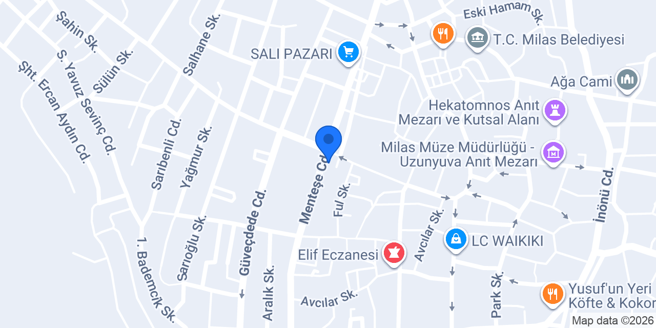 TEB Milas Şubesi konumu