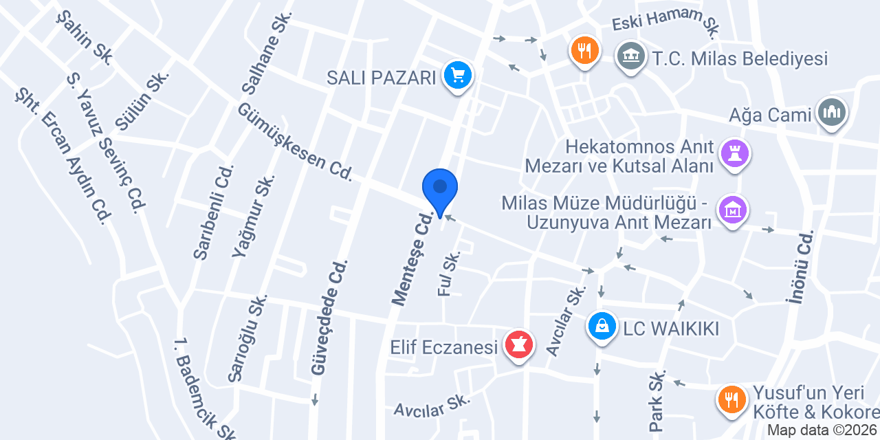 Sahra Moda Dikim Evi konumu