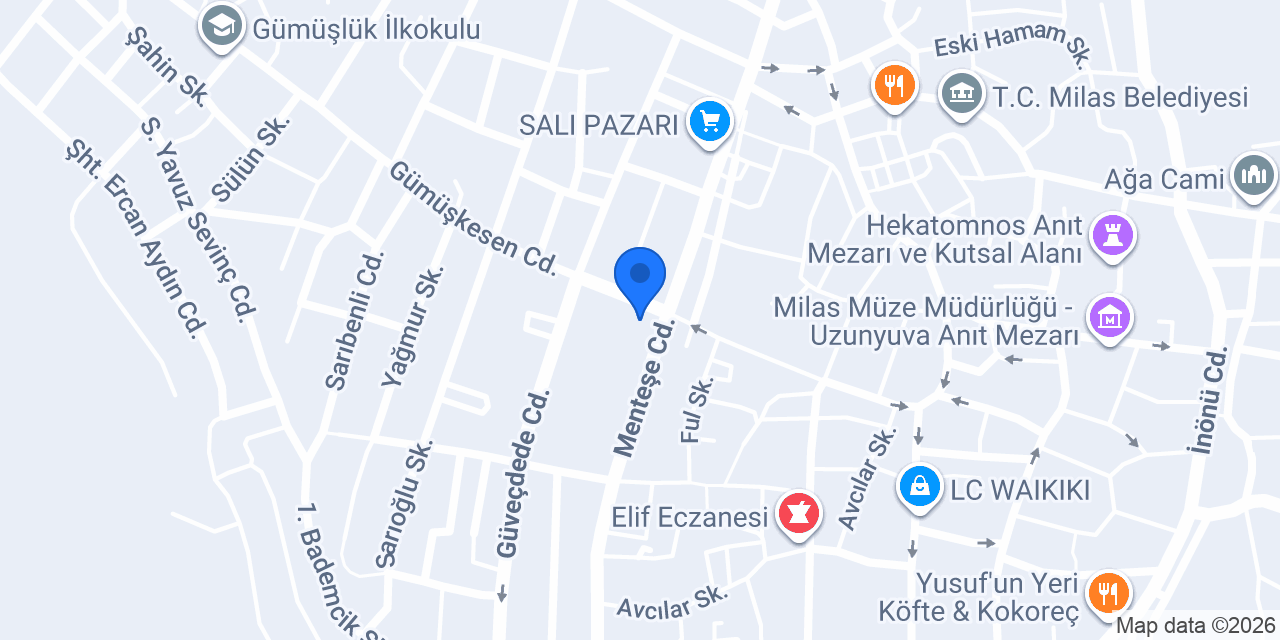 Güneş sigorta Fidane Atıcı konumu