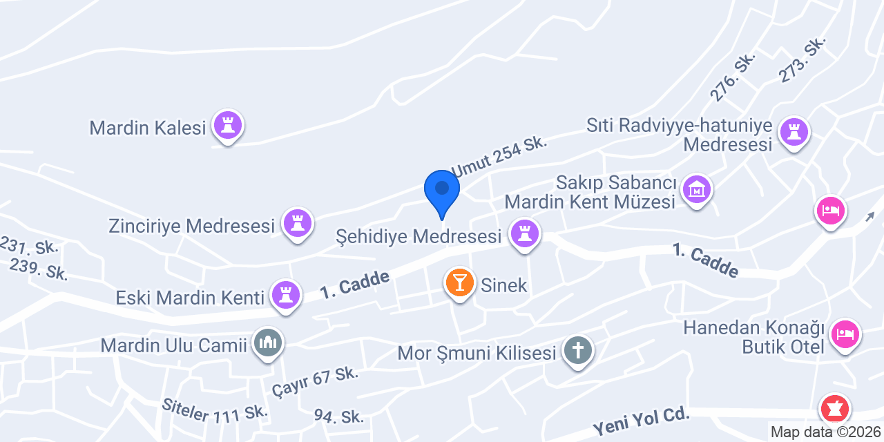 Şahmaran Butik Otel Cafe konumu