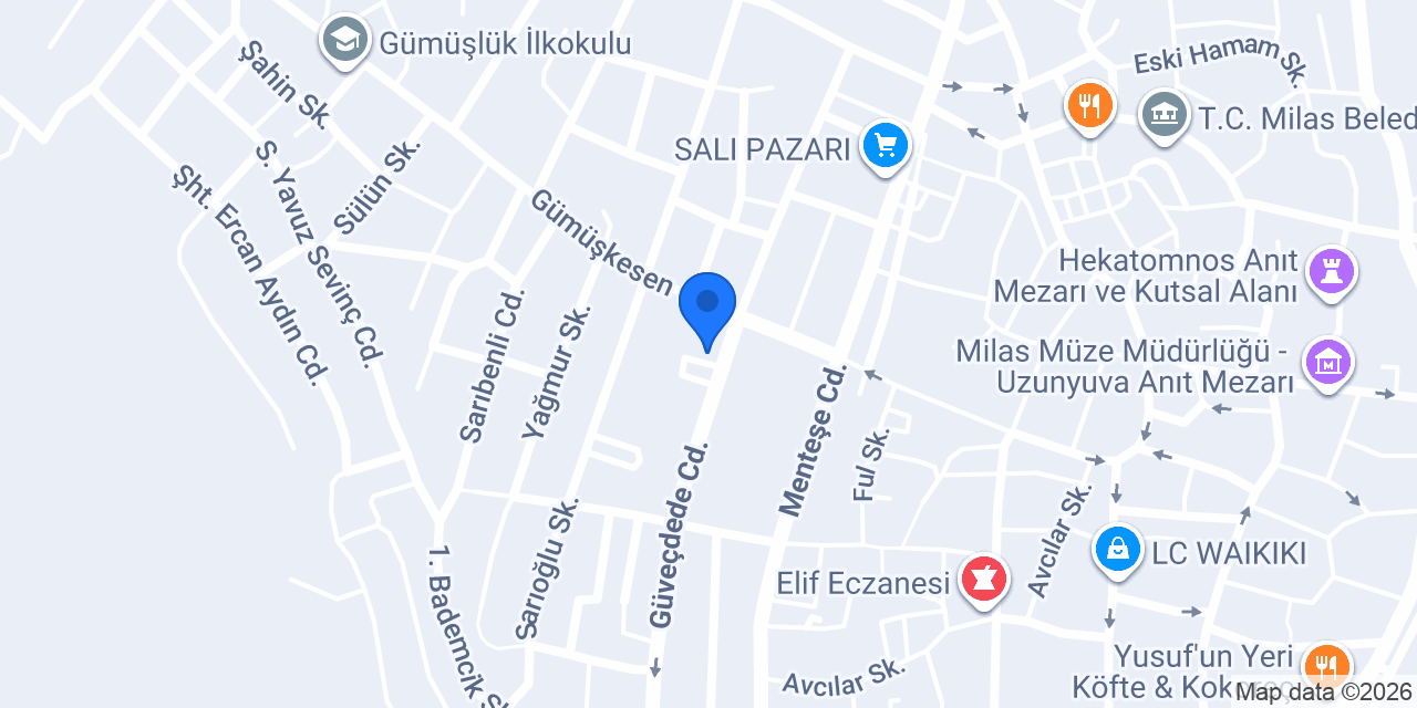Diş Hekimi Pelin Kırıkoğlu konumu