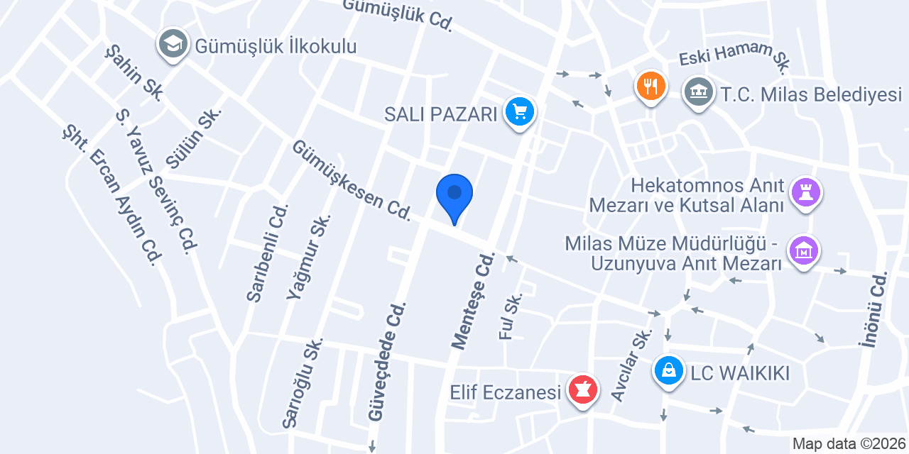 Bizimora ızgara Salonu konumu