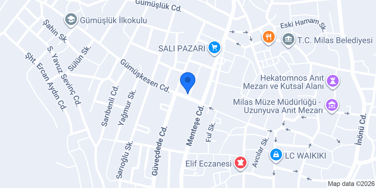 Dürüm Evi Milas konumu