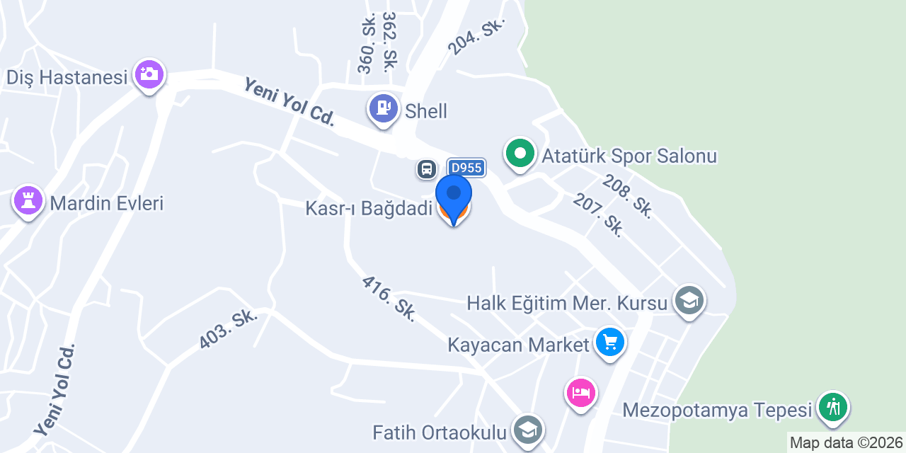 Kasr-ı Bağdadi konumu