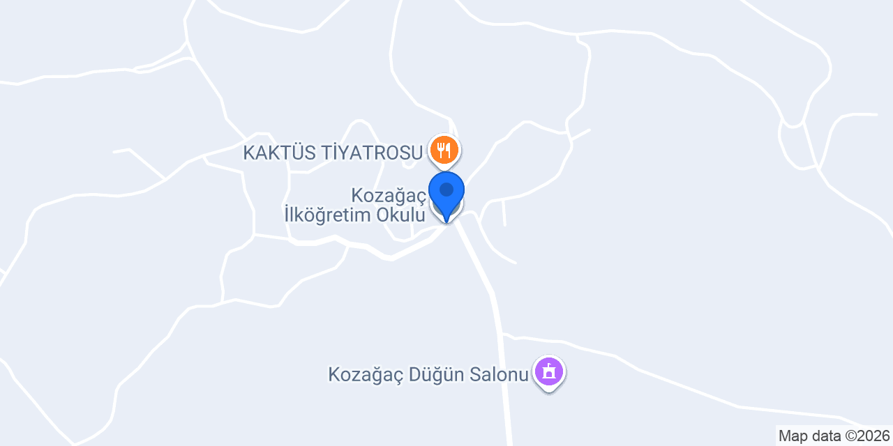 Kozağaç İlköğretim Okulu konumu
