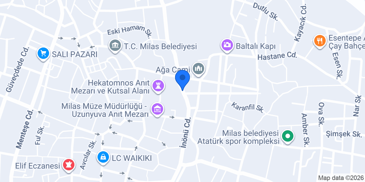 Milas Vergi Dairesi konumu