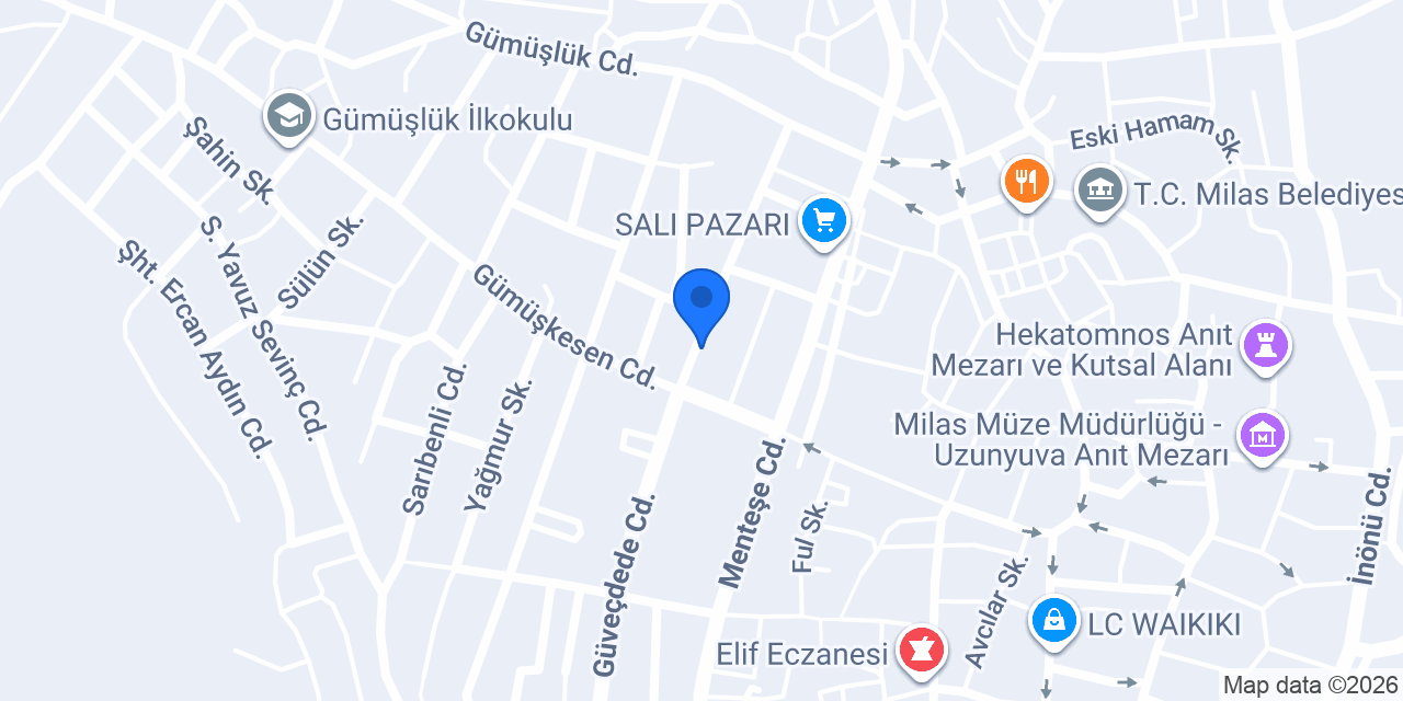 Üstün perde Milas konumu