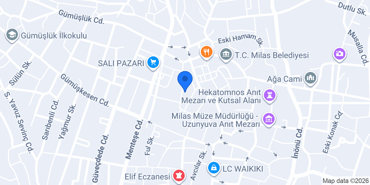 Arasta köftecisi konumu