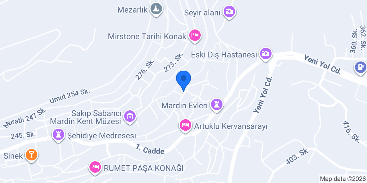 Minessa Konağı konumu