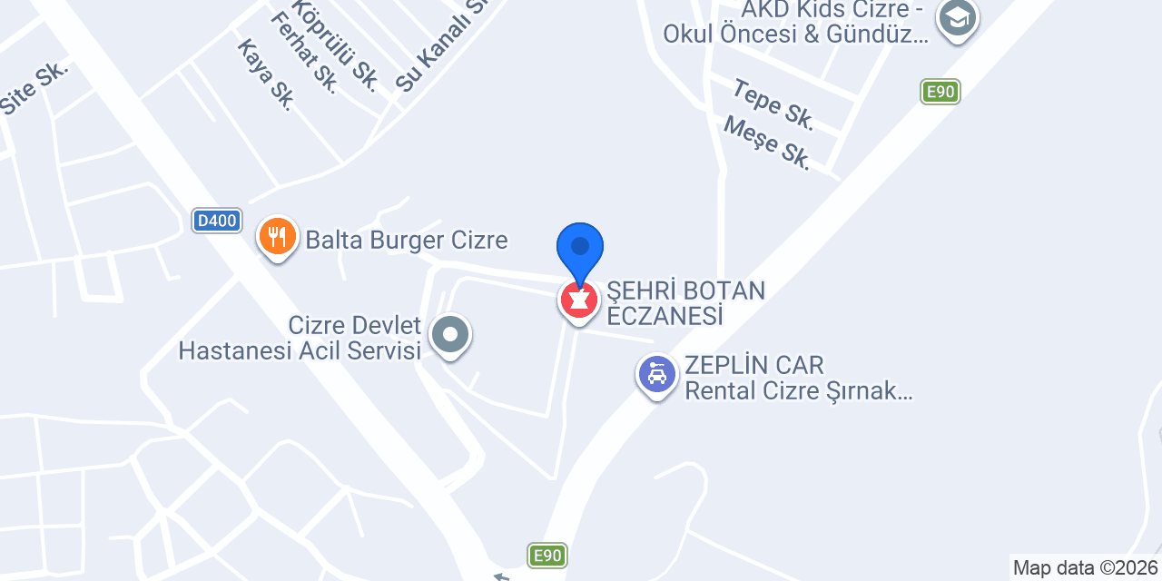 MERİÇ ECZANESİ konumu