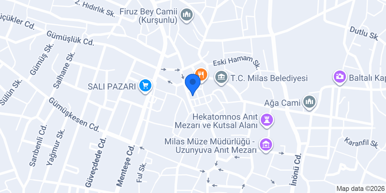 Milas Merkez Taksi konumu