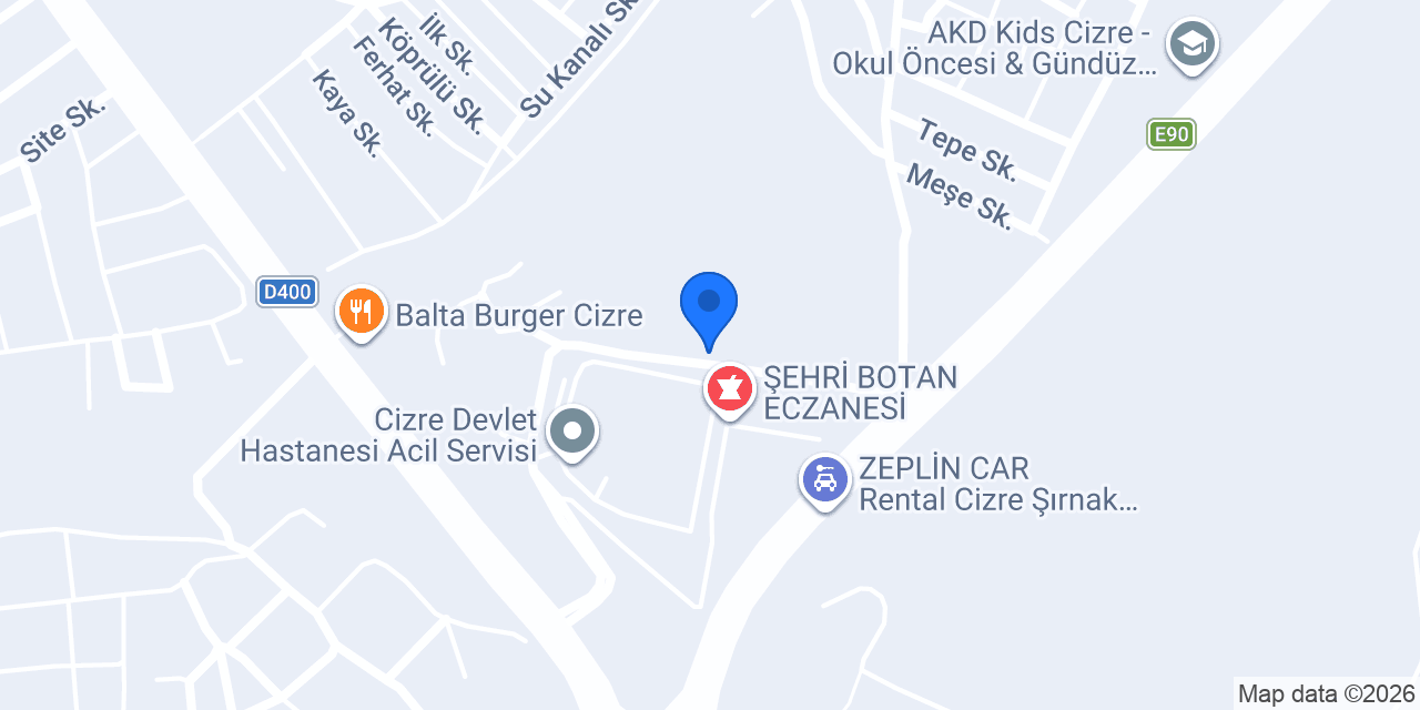 Gökalp ECZANESİ konumu