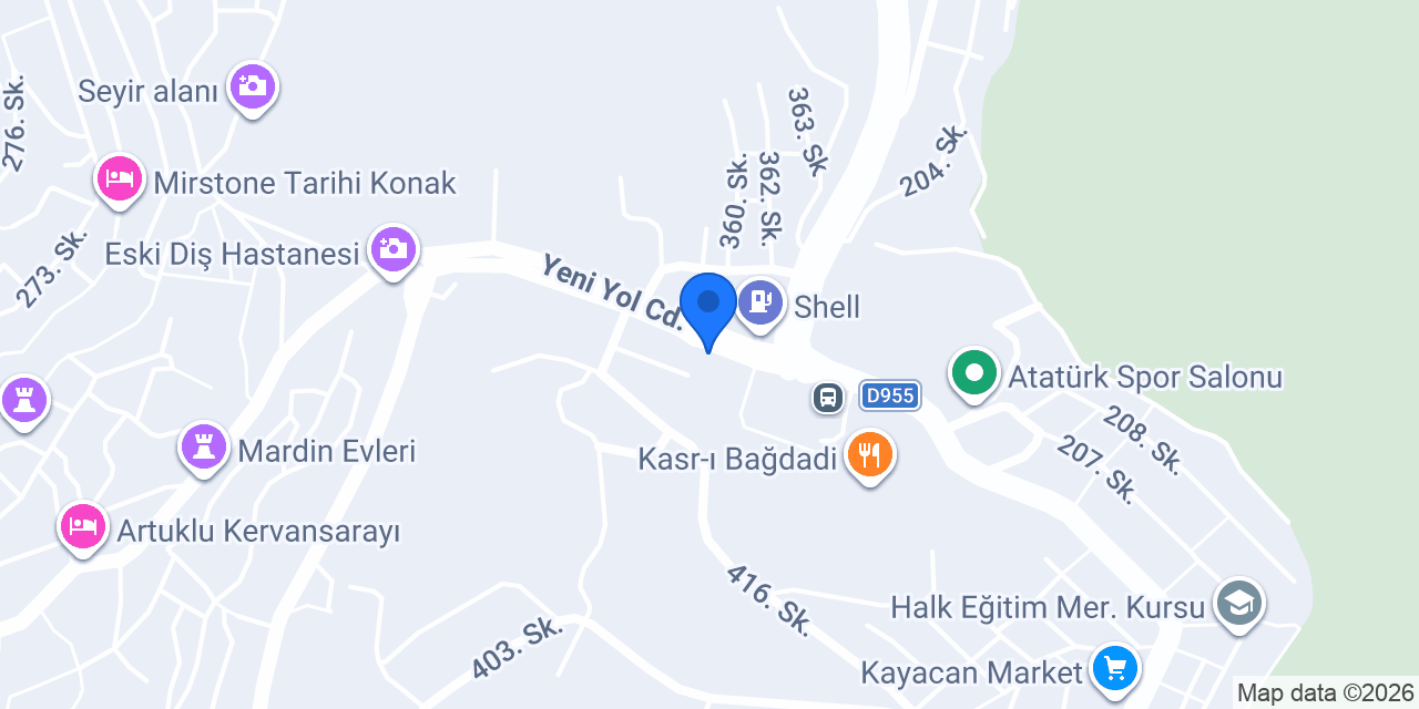 Cesur Taksi VİP Mardin konumu