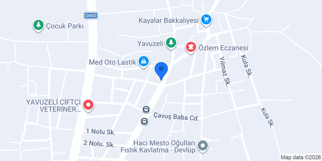 Ustam simit ve katmer evi konumu