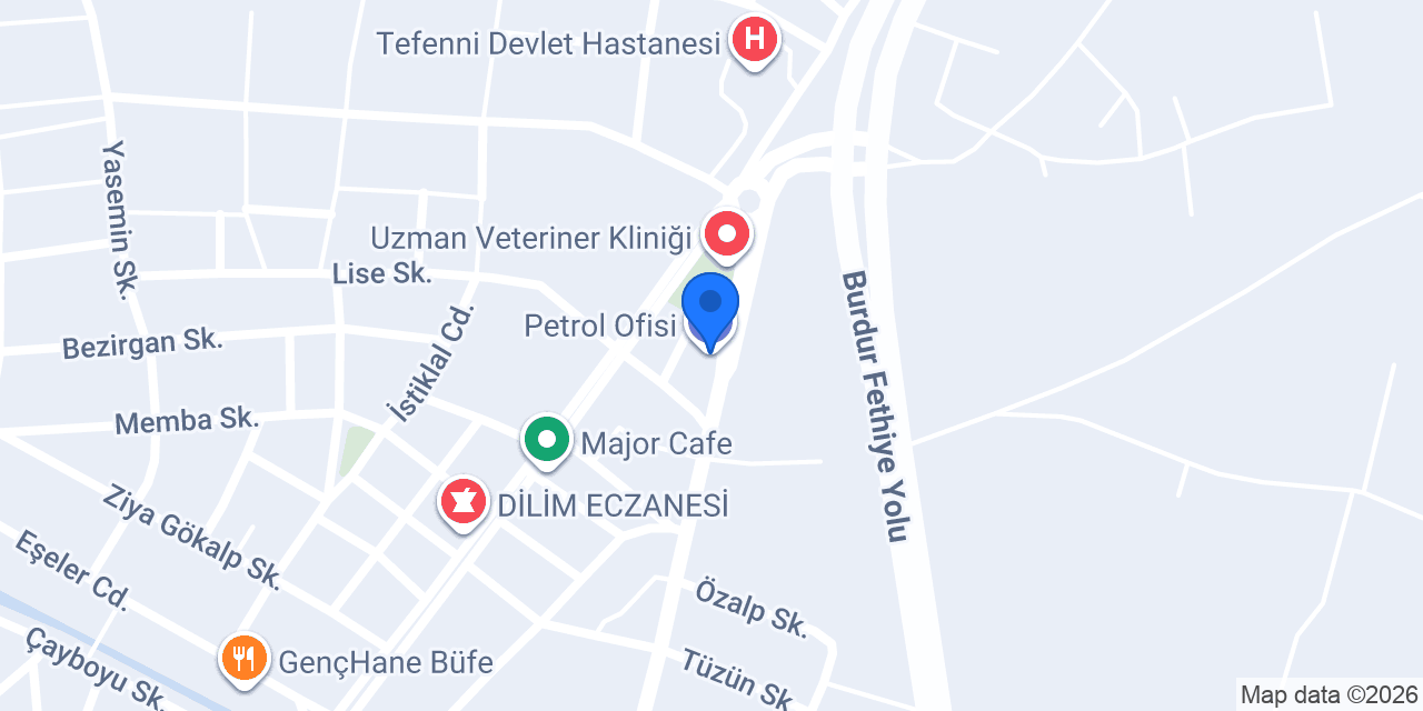 Petrol Ofisi konumu