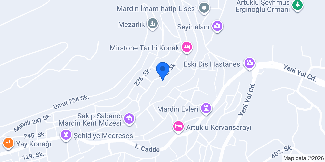 Mardin Merkez konumu