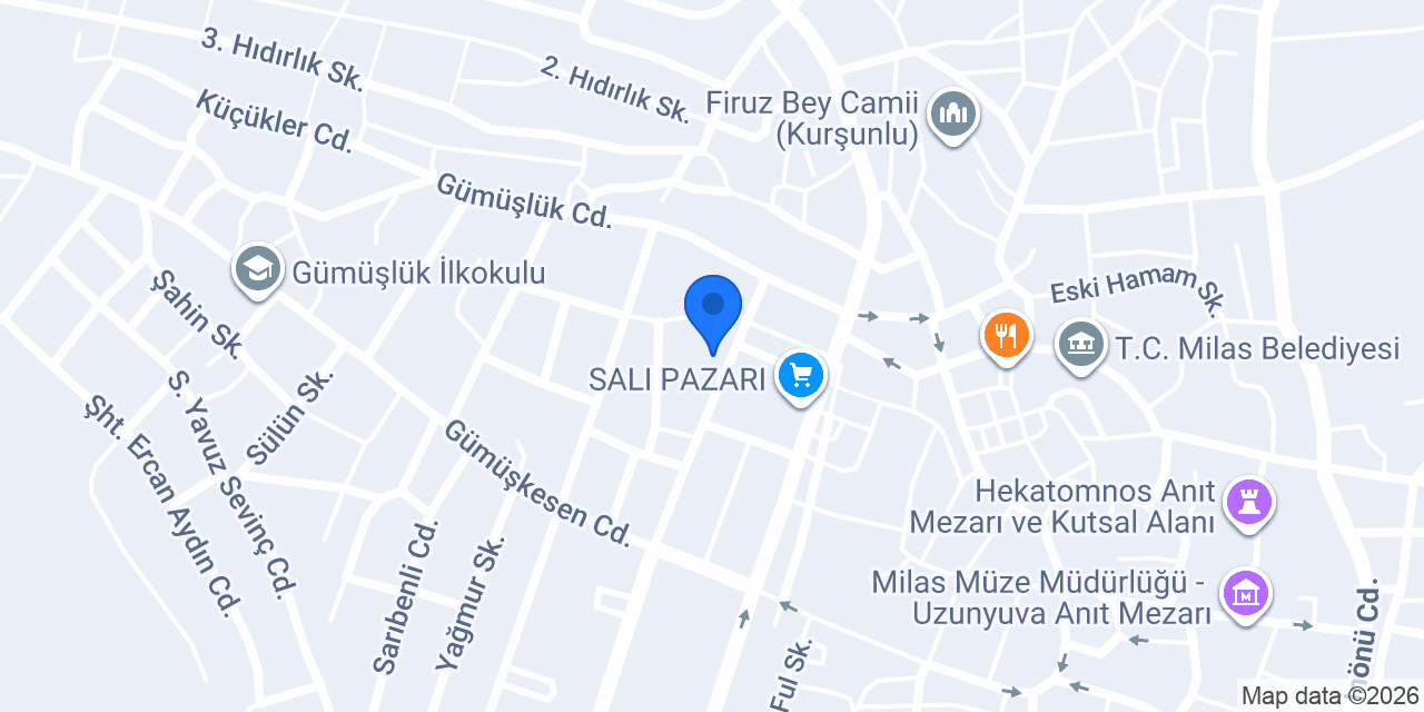 Aksular Ekmek ve Unlu Mamülleri konumu