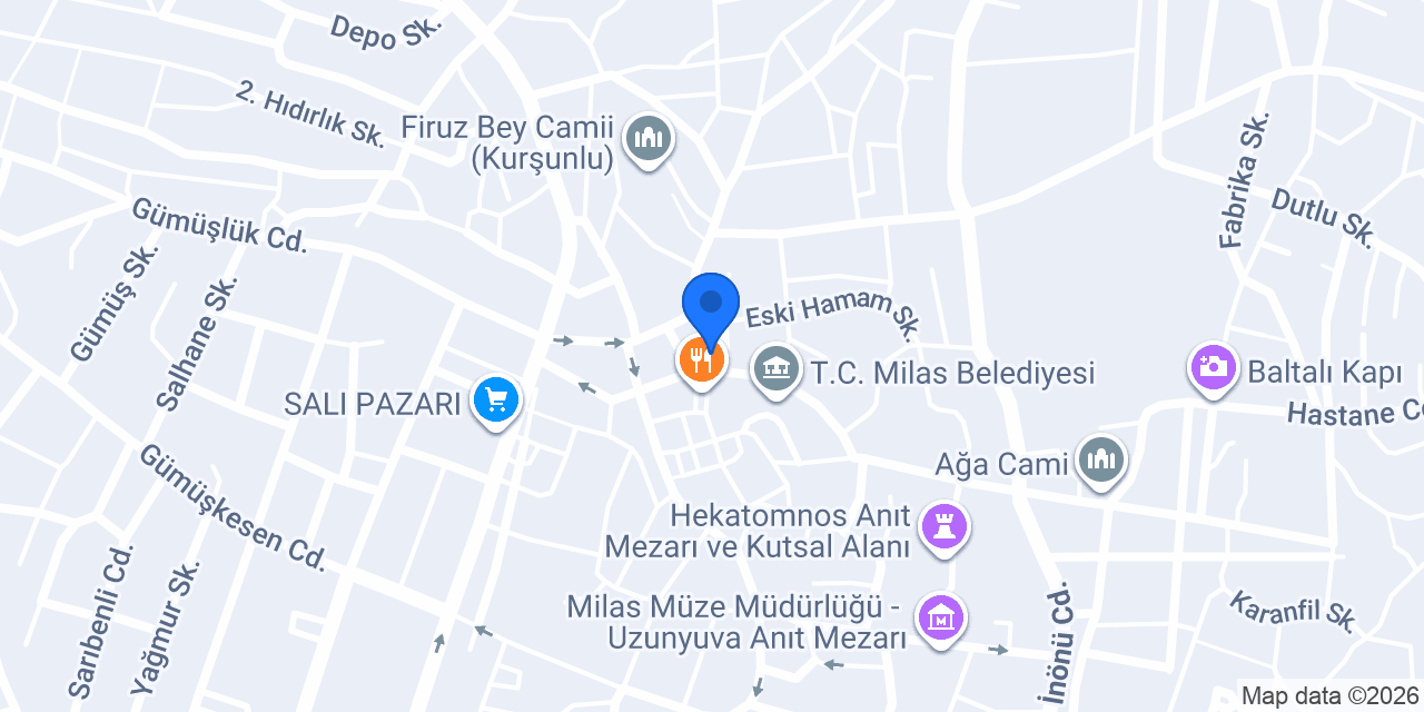 Özbey Sürücü Kursu konumu