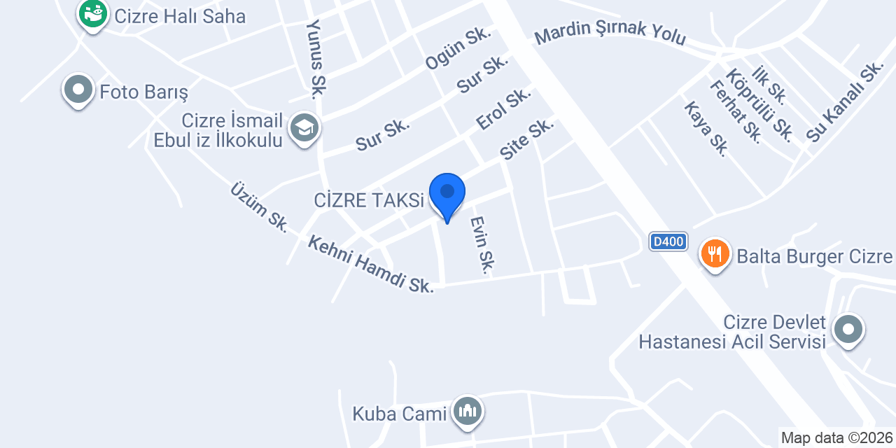 CİZRE TAKSi konumu