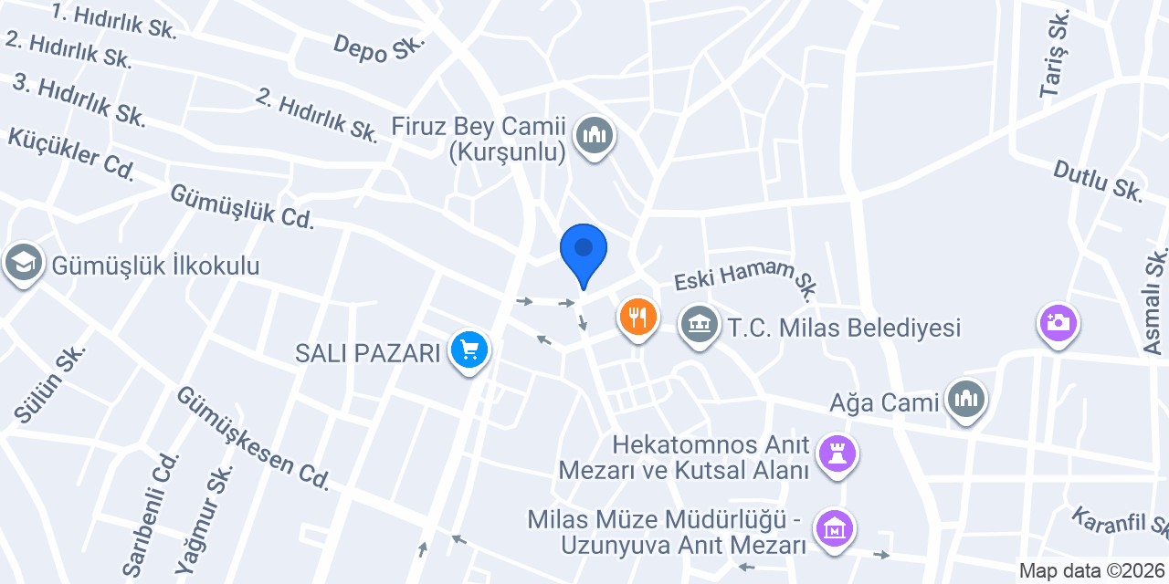 ANAHTARCI AHMET MİLAS konumu