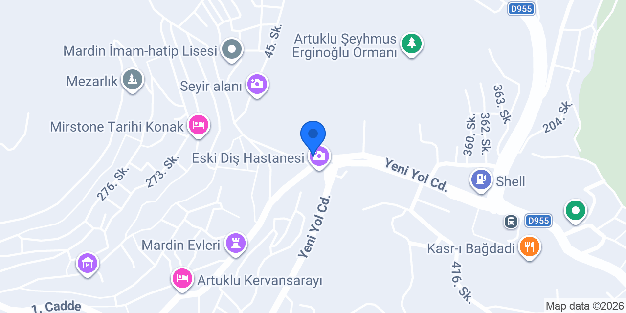 Mardin 7/24 Taksi konumu