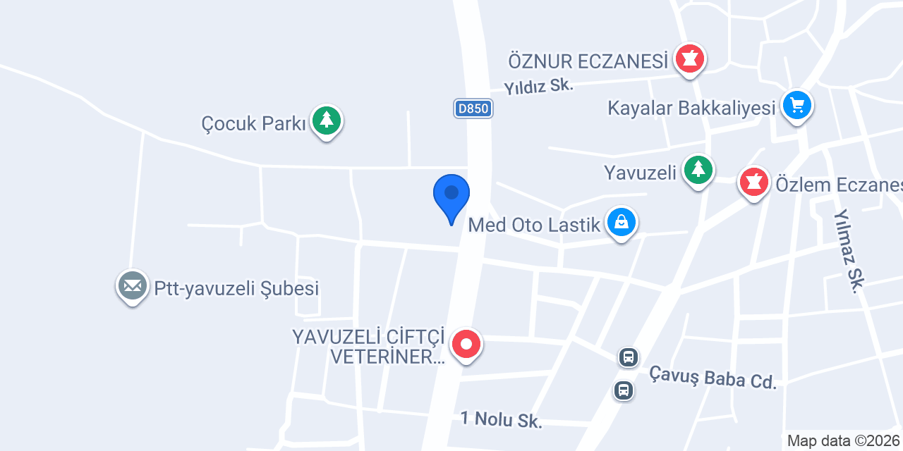 Yavuzeli Eczanesi konumu