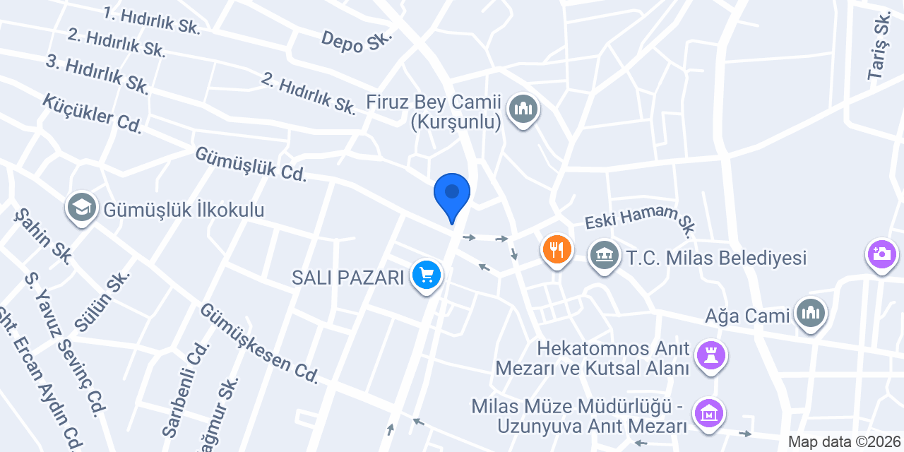 Yapı Kredi - Milas Şubesi konumu