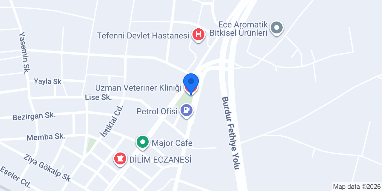 Uzman Veteriner Kliniği konumu