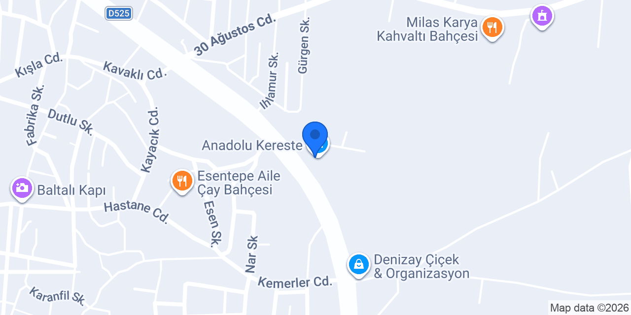 Anadolu Kereste konumu