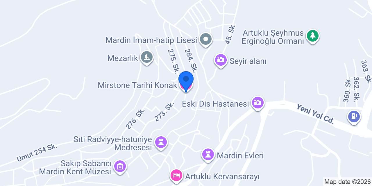 Mirstone Tarihi Konak konumu