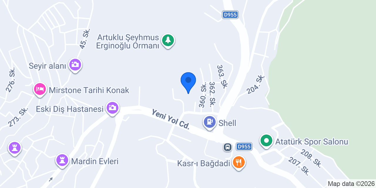 MARDİN ARTUKLU ÜNİVERSİTESİ DEVLET KONSERVATUVARI konumu