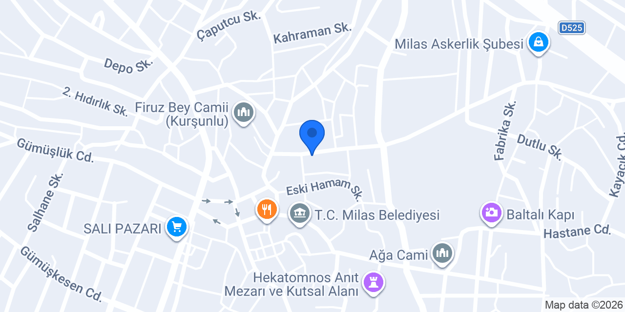 Gri Döşeme Otel-Yat-Restaurant konumu