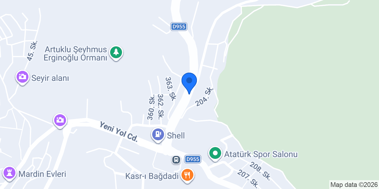 Artuklu merkez taksi konumu