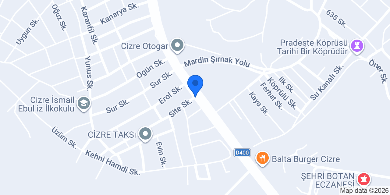 Gözhanlar Yapı Elektrik konumu