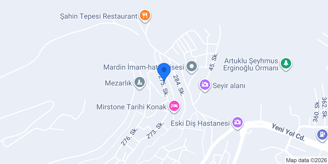 Kadimhan Konağı Mardin konumu