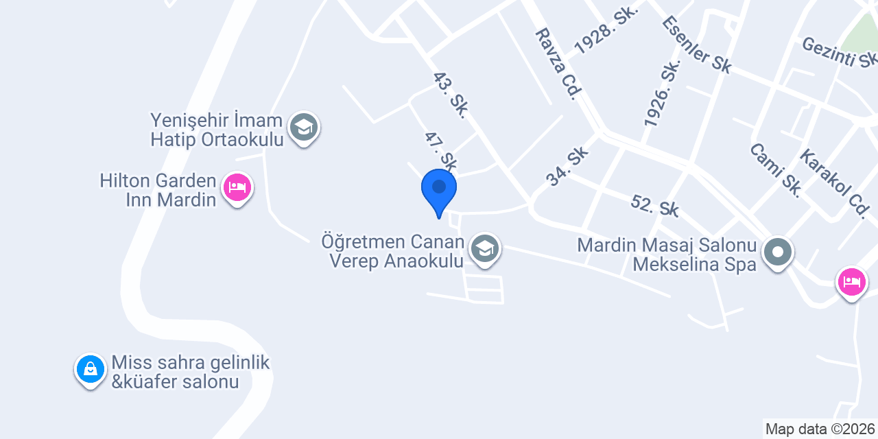Mardin İl Milli Eğitim Müdürlüğü konumu