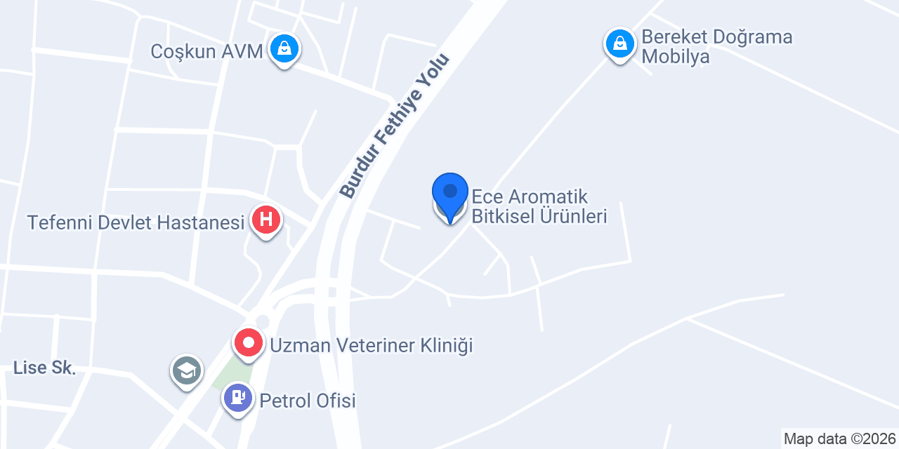 Ece Aromatik Bitkisel Ürünleri konumu