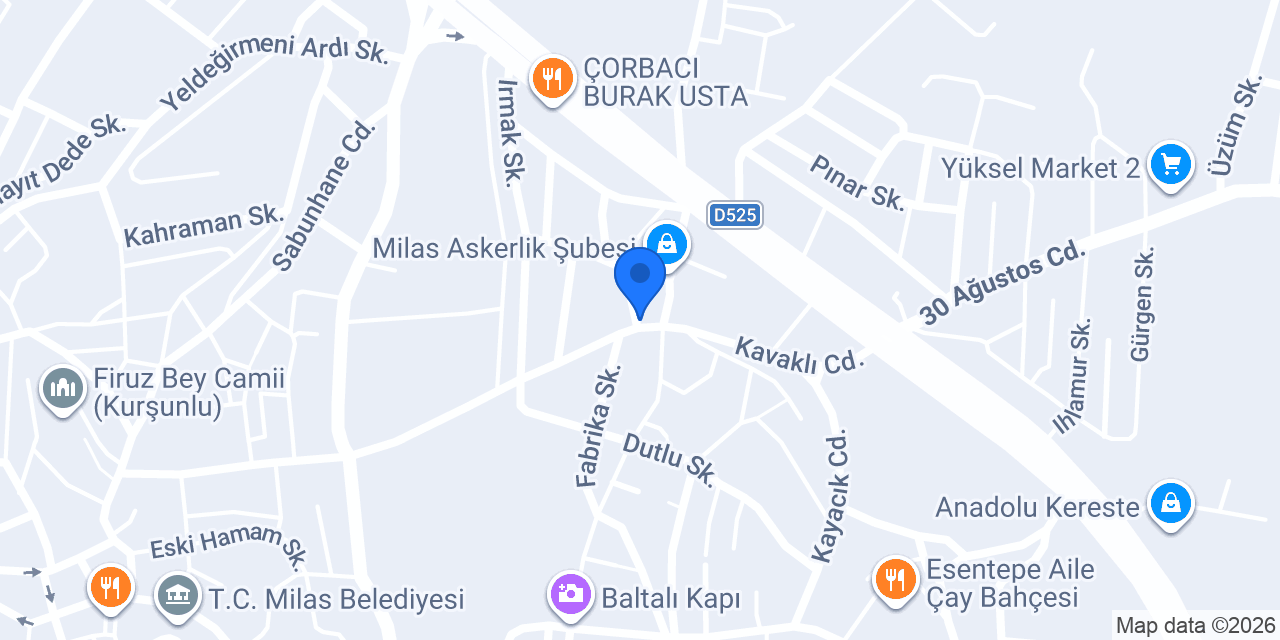 Turgut Veteriner Kliniği konumu