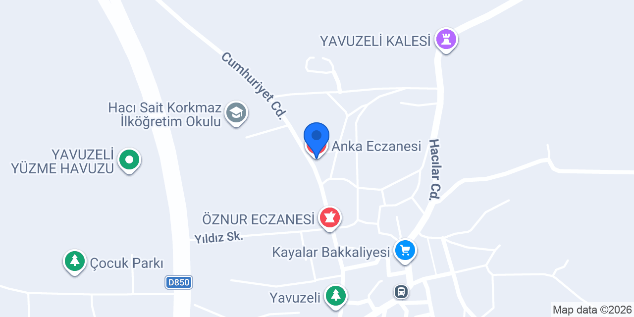 Anka Eczanesi konumu