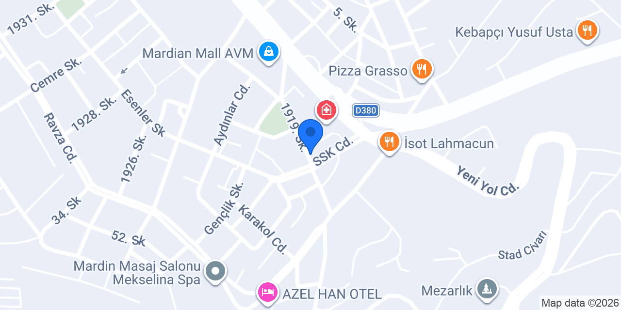 Mardin Diş Kliniği konumu