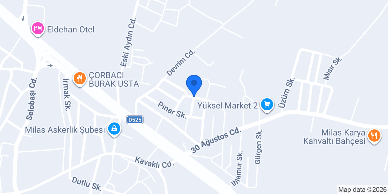 Milas cem evi ve kültür merkezi konumu