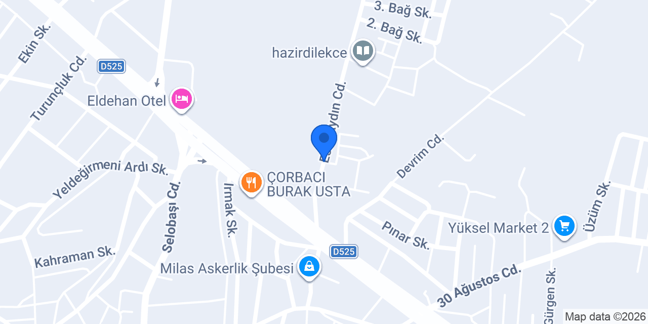 Milas OT biçme konumu