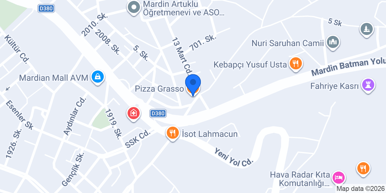 Pizza Grasso konumu