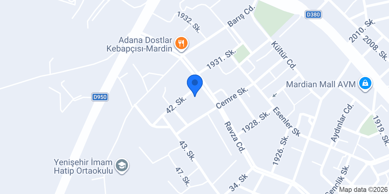 MERT MOBİLYA İMALAT ARTUKLU/MARDİN konumu