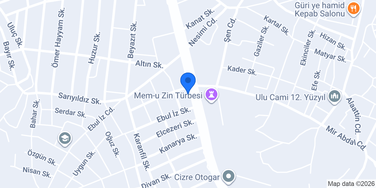 Cizre-Nusaybin Garaj konumu