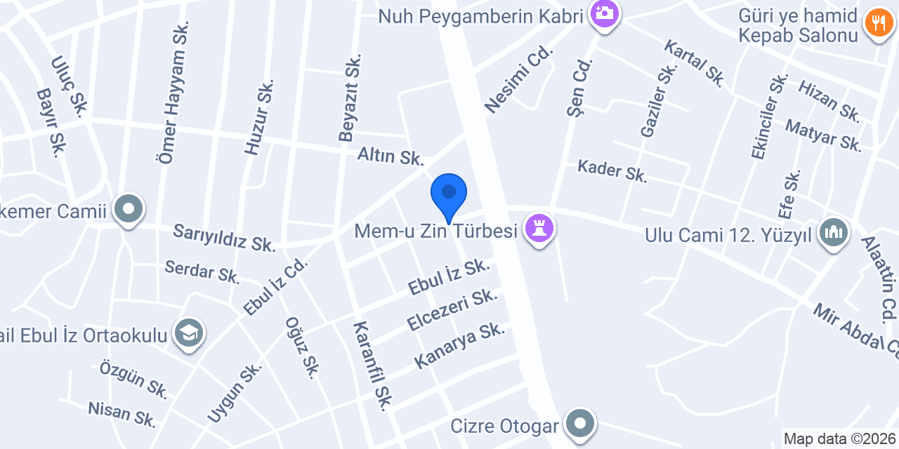 Özdemir Su aritma konumu