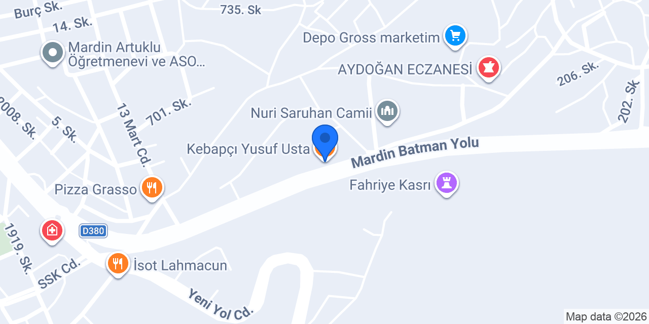 Kebapçı Yusuf Usta konumu